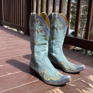 Genuine leather Gianni Bini cowboy boots